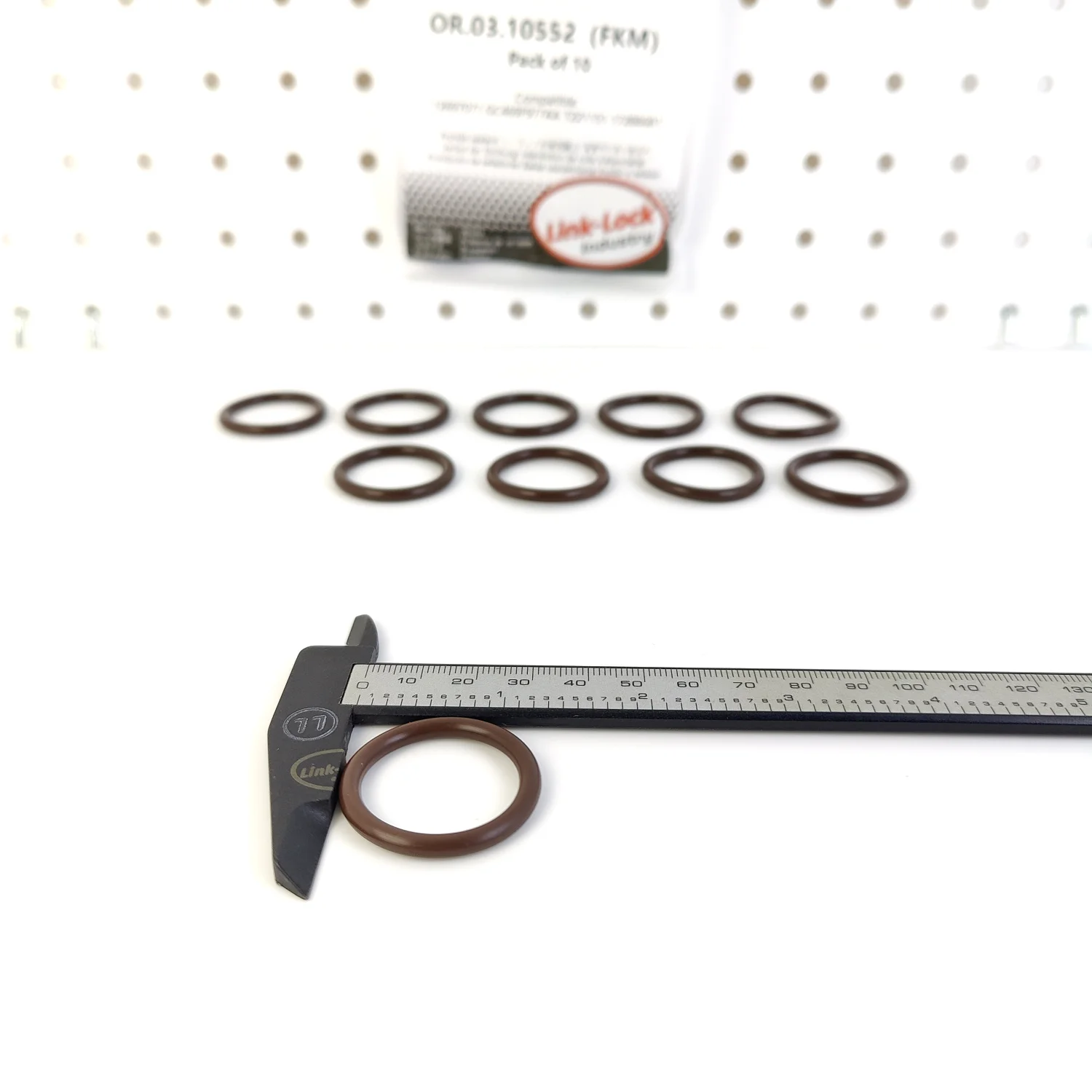 LINK-LOCK 10PCS OR.03.10552 FKM Viton Sealing O-Ring Kit of Oil Pipeline 12697071 GC469F977AA T221151 17288681 for Buick - view 5