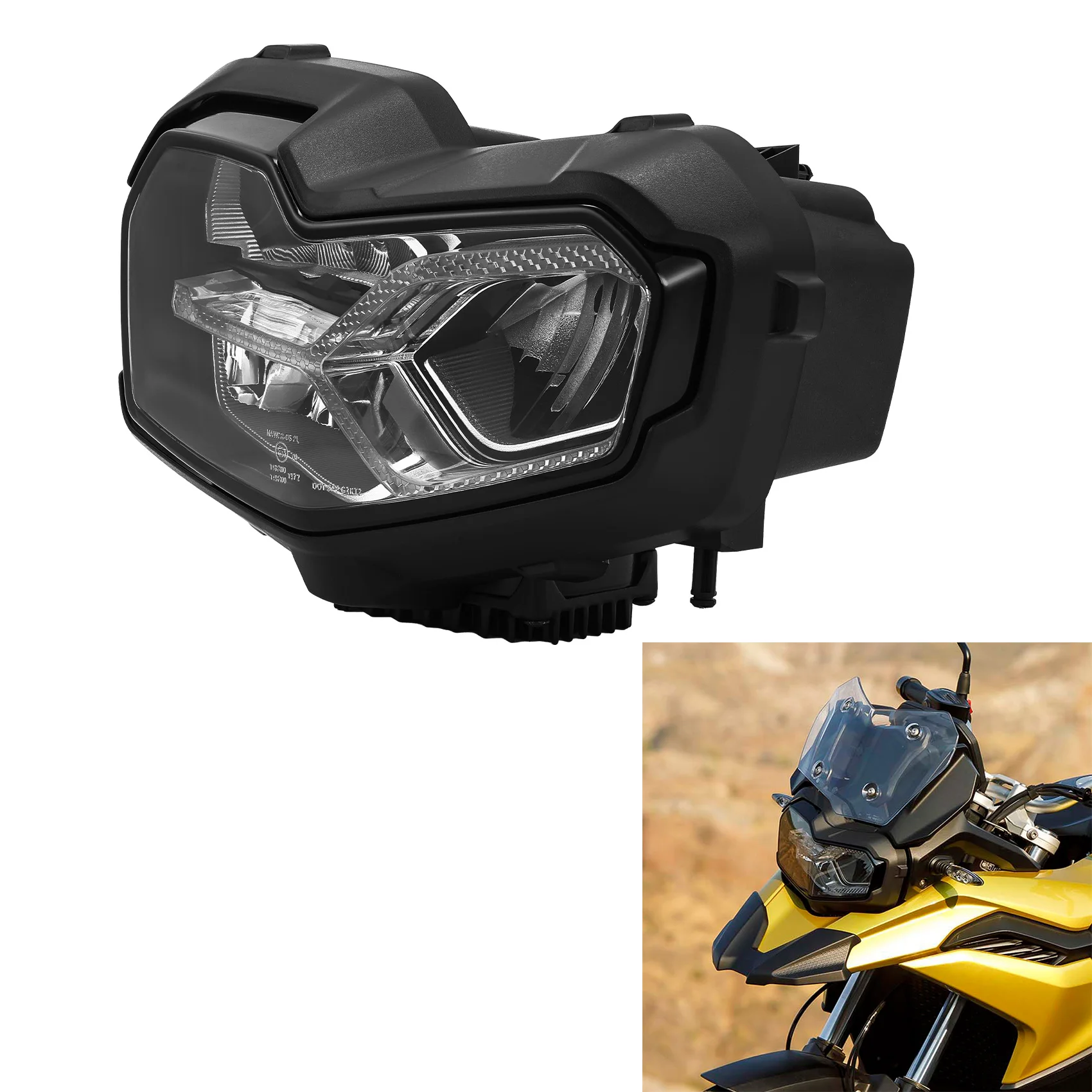 E57 E-mark Front Headlight Assembly For BMW F750GS F850GS 2018-2024 F800GS 2024-2026 F900GS ADVENTURE 2023-2026 Plug and Play