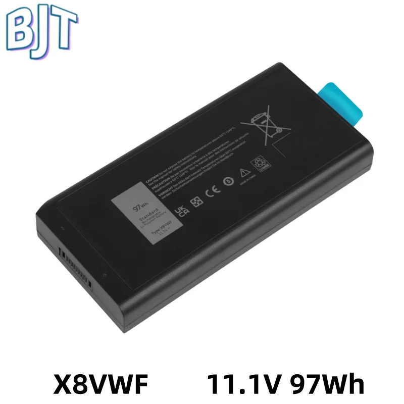 

New 11.1V 97Wh X8VWF Laptop Battery for Dell Latitude 14 Rugged 5414 5404 7414 7404 VCWGN 453-BBBE 451-12188 4XKN5 5XT3V XN4KN
