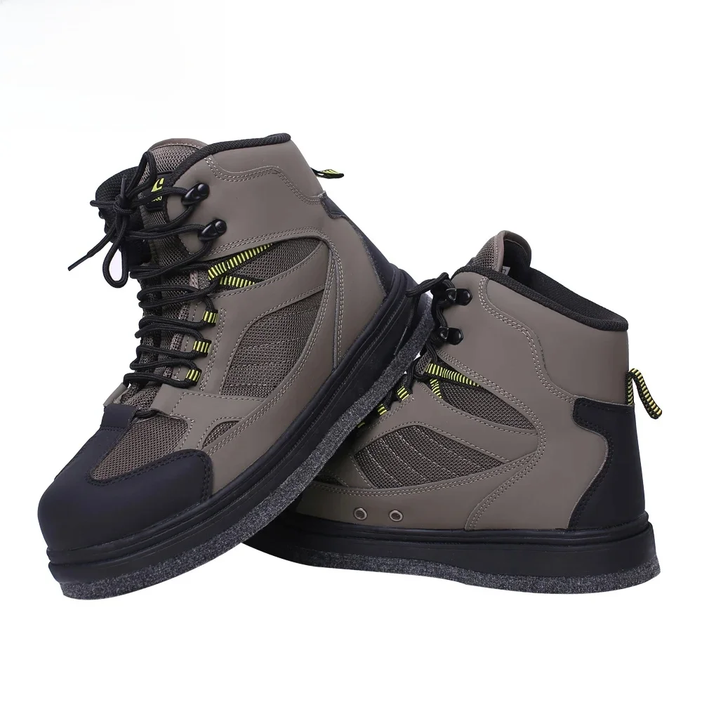 Lekkie buty do brodzenia dla mężczyzn Filcowe podeszwy Buty do brodzenia Wędkarstwo pstrągowe Filcowe buty do wody Buty do wędkowania muchowego Buty do brodzenia — zdjęcie 2