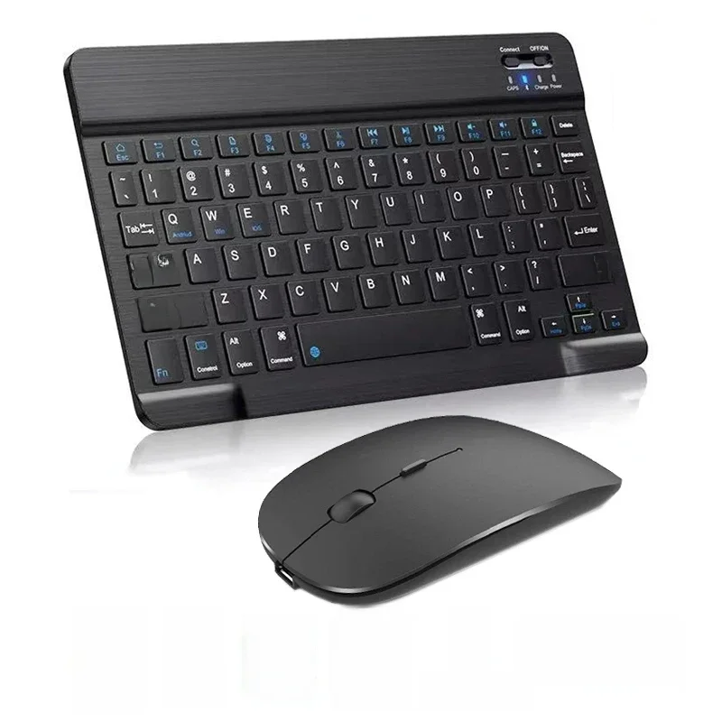 Hiszpańska Francuska Bezprzewodowa Klawiatura Bluetooth Azerty Rosyjska Dla iPad Mac PC Tablet Telefon komórkowy Laptop I Mysz Mini Z N Gamerem — zdjęcie produktu 7