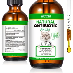 Natural Antibiotics for Cat Supports Pets Allergy Relief Itch Relief Multivitamin Help Cat Antiviral Antifungal in Liquid Form