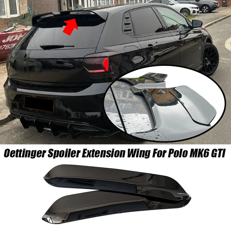 Extensión de alerón trasero estilo Oettinger para VW Polo MK6 GTI GOLF 4 5 6 7 8 GTI/R Mk4 Mk5 Mk6 Mk7
