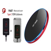 Wireless Charging Pad Fast Receiver Adapter Coil Kit for iPhone5 5s 6 6s 7 7plus 8 Type-C Wireless Charger for Samsung Xiaomi