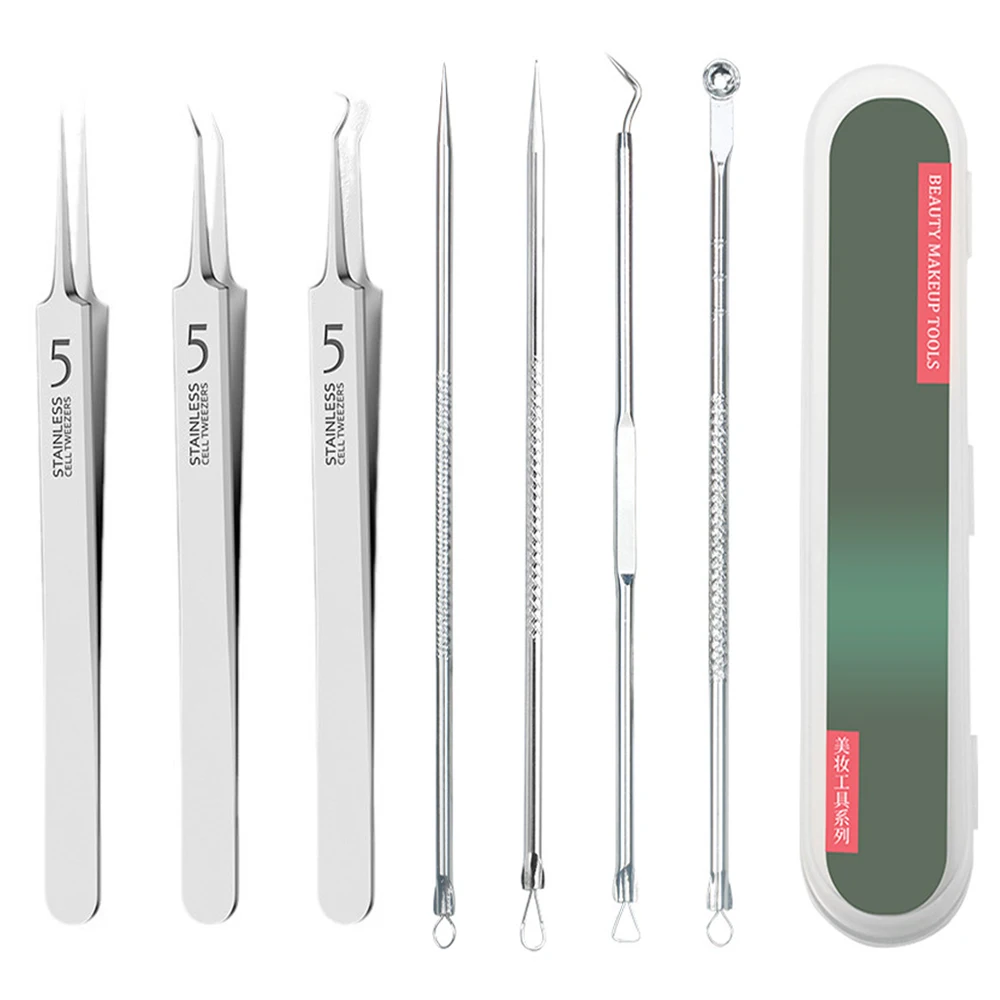 Acne removal extrusion tweezers/rat spit non-lip species sebine needle extruder