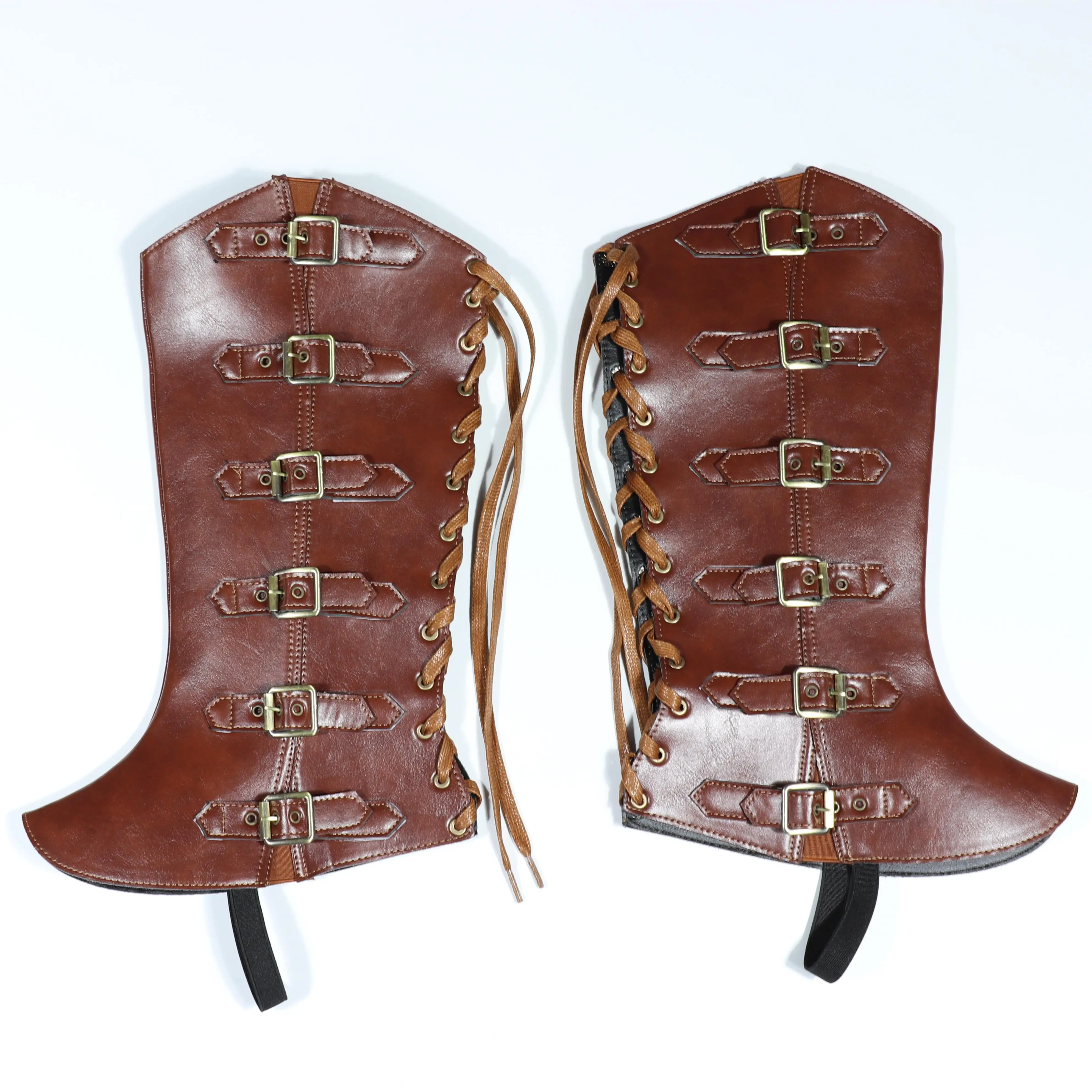 Spitze-Up Medieval Bein Schuhe Abdeckung Gamasche für Männer Viking Pirate Ritter Cosplay Steampunk Renaissance Rüstung Kostüme Retro Stil