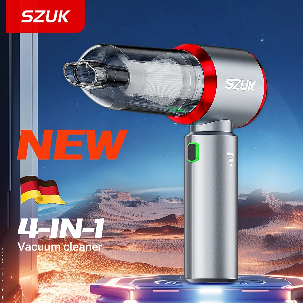 SZUK 985000PA Car Vacuum Cleaner Mini Handheld Cleaning Machine Powerful Wireless Portable Vacuum Cleaner for Car Home Keyboard