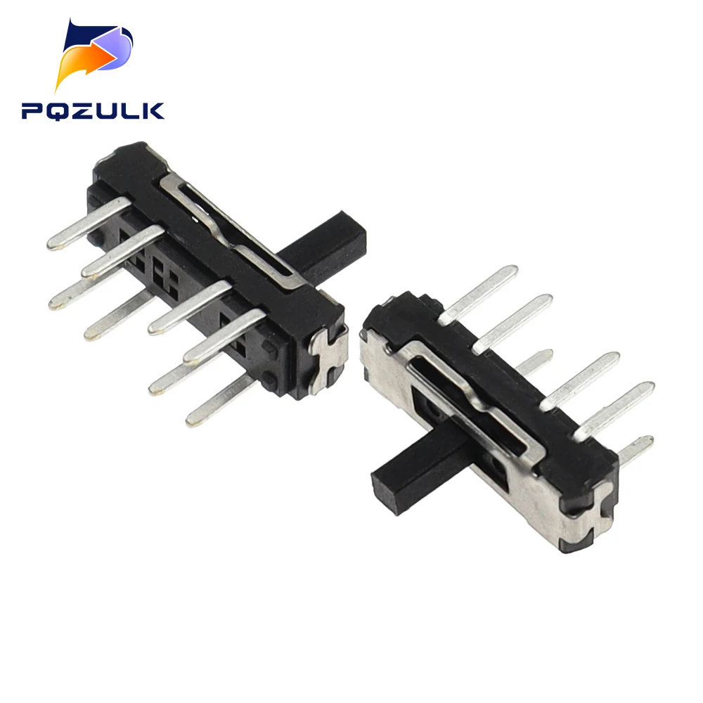 10PCS MSS23D18 MSS-23D18 8PIN 2P3T DPTT Toggle Switch Side Slide Switches Handle 2MM ROHS