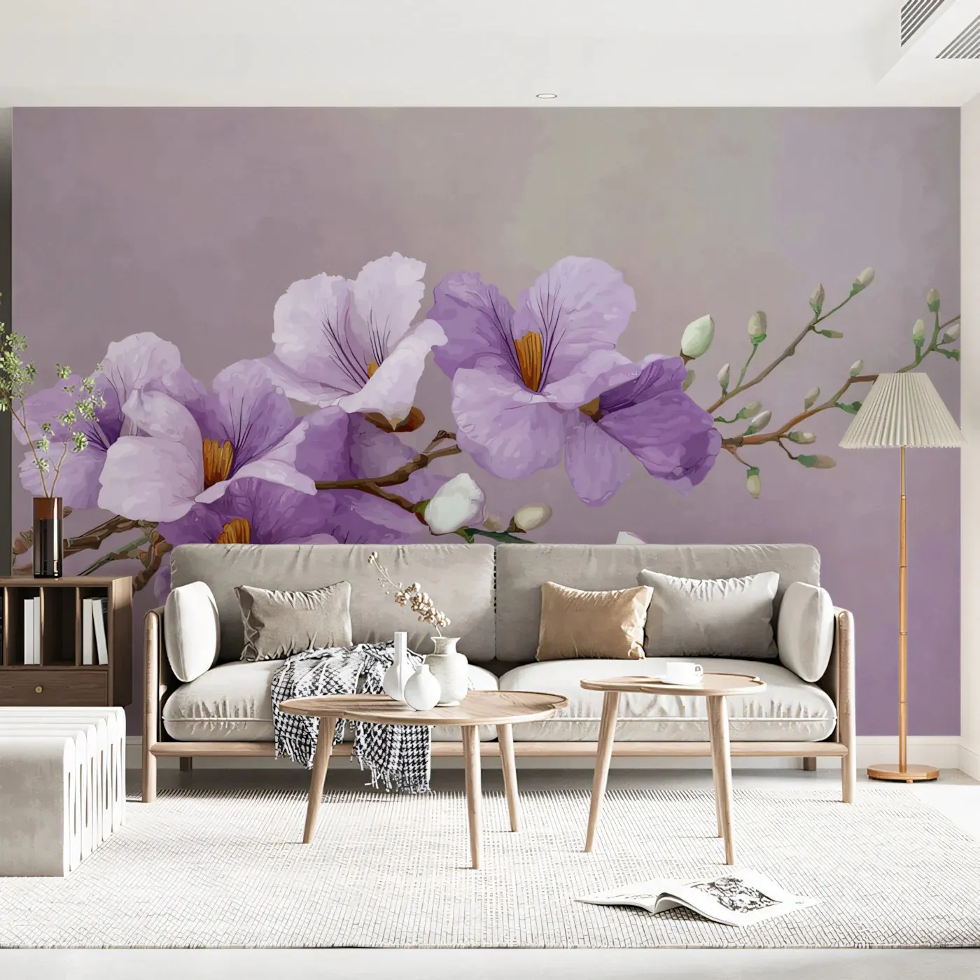 Floral Wallpaper Self Adhesive for Wall Sticker