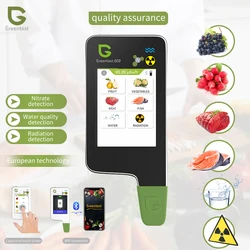 Greentest-ECO6 Updated Home Kitchen Nitrate Tester Detector Radiation TDS Water with Bluetooth Function and Capacitive Screen