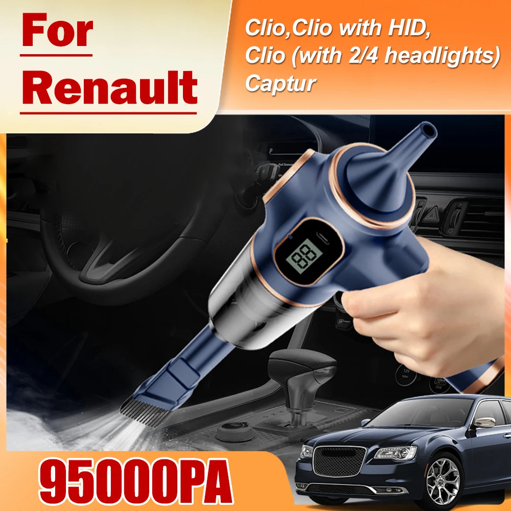 Car Vaccum Cleaner For Renault Clio, Clio with HID,Clio (with 2/4 headlights)Captur 95000PA Portable Mini Cleaner Machine