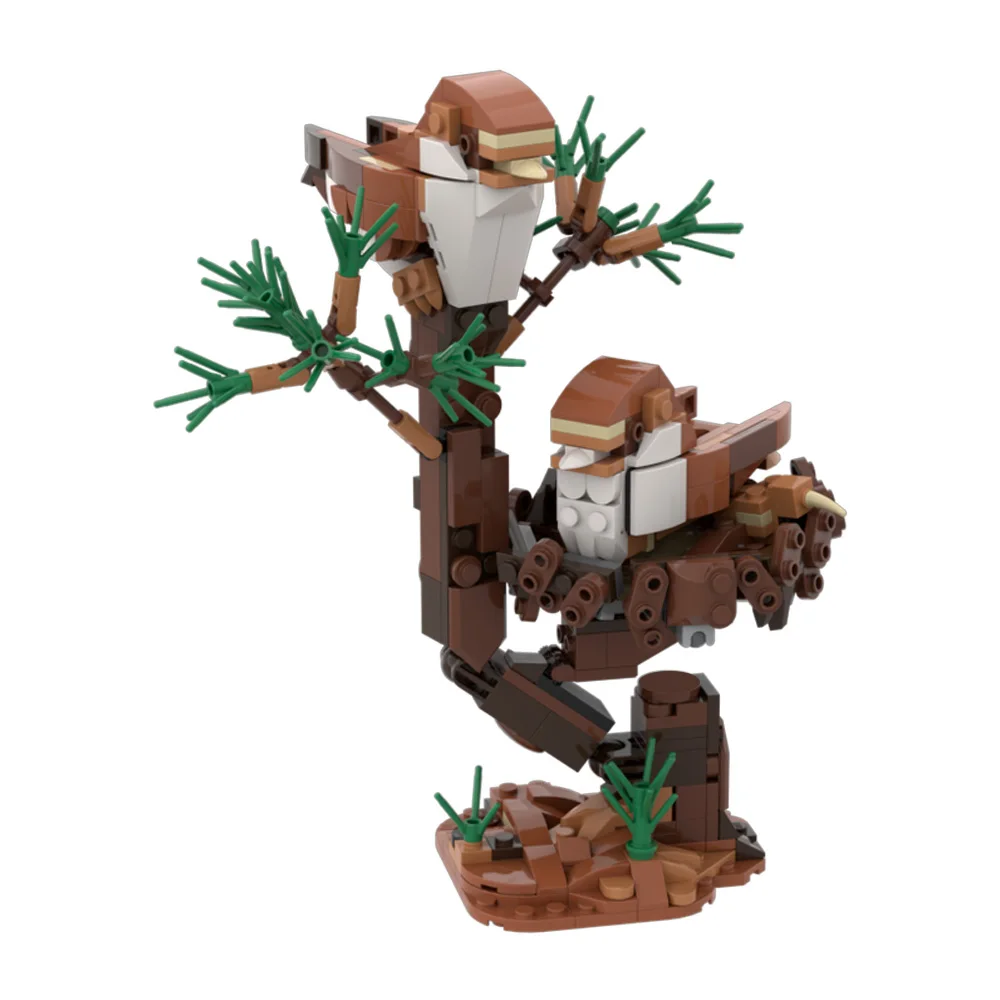 

Gobricks MOC-209245 Two little birds Bricks Model Forest Animals Birds Building Blocks DIY Assembly Toys Gift