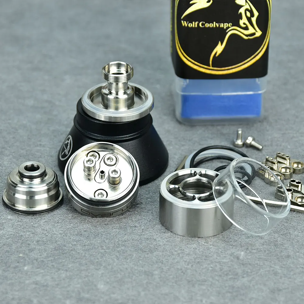 Wolfcoolvape Dvarw MTL CL rta bellcap 22mm zbiornik vape mtl 316ss vape pojedyncze cewki AFC