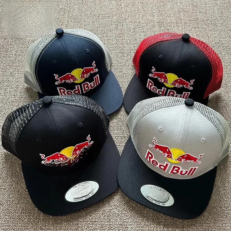 AliExpress Fashion Red Bull Baseball Cap Embroidery Men Women Four Season Outdoor Trucker Cap Outdoor Casual Sport Visor Sunscreen Hat