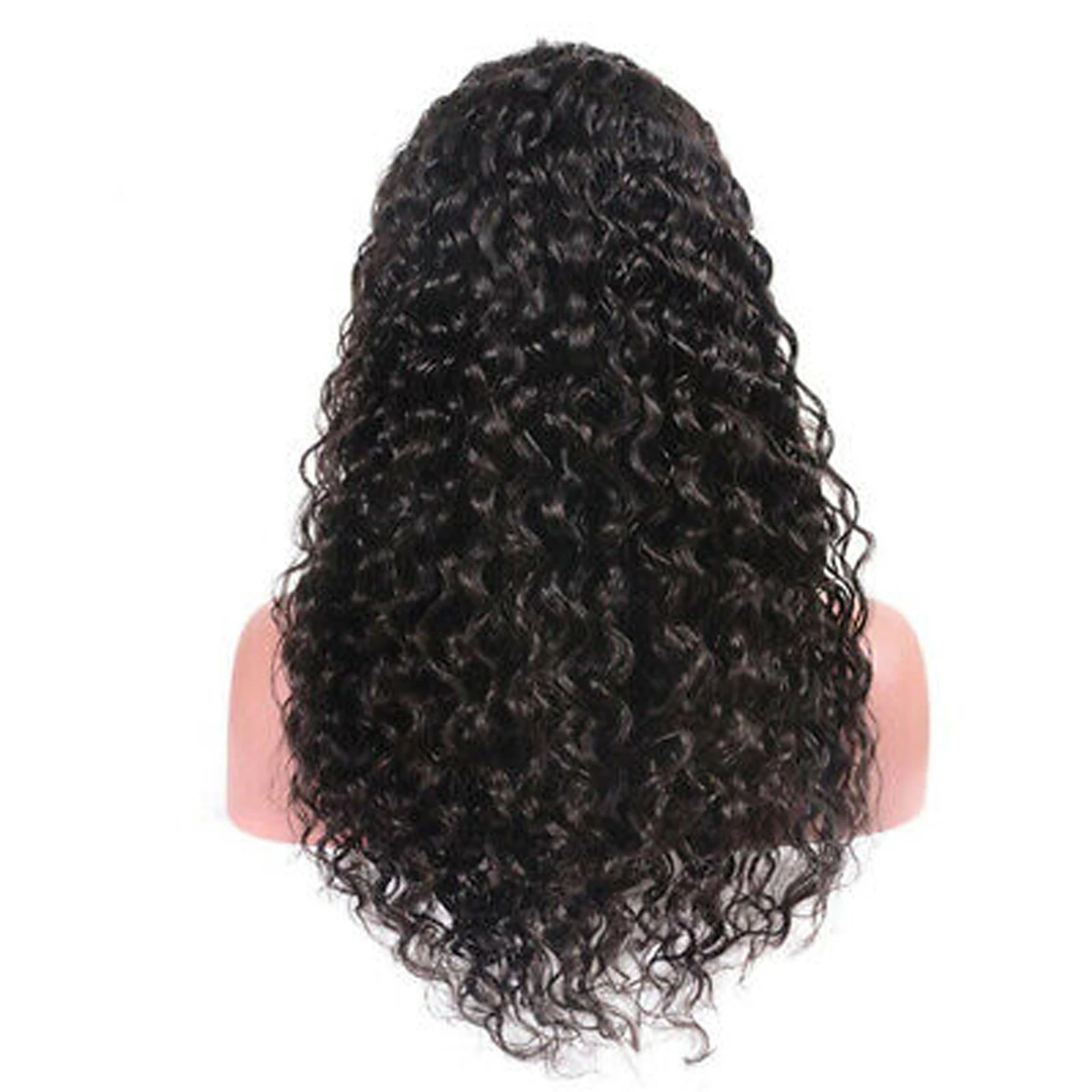 Pelucas frontales de encaje de onda profunda para mujeres negras, cabello humano prearrancado con cabello de bebé, densidad de 180, pelucas