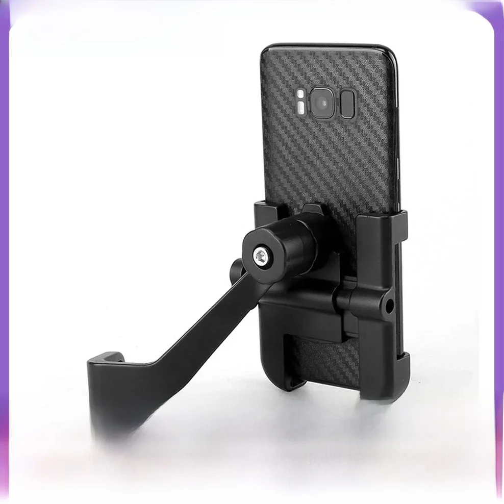 AliExpress TOKOHANSUN Aluminum Mountain Bike Bicycle Motorcycle Phone Holder stand For Handlebar Mirror 4-6.7 inch Mobil phone Bicycle support Mount