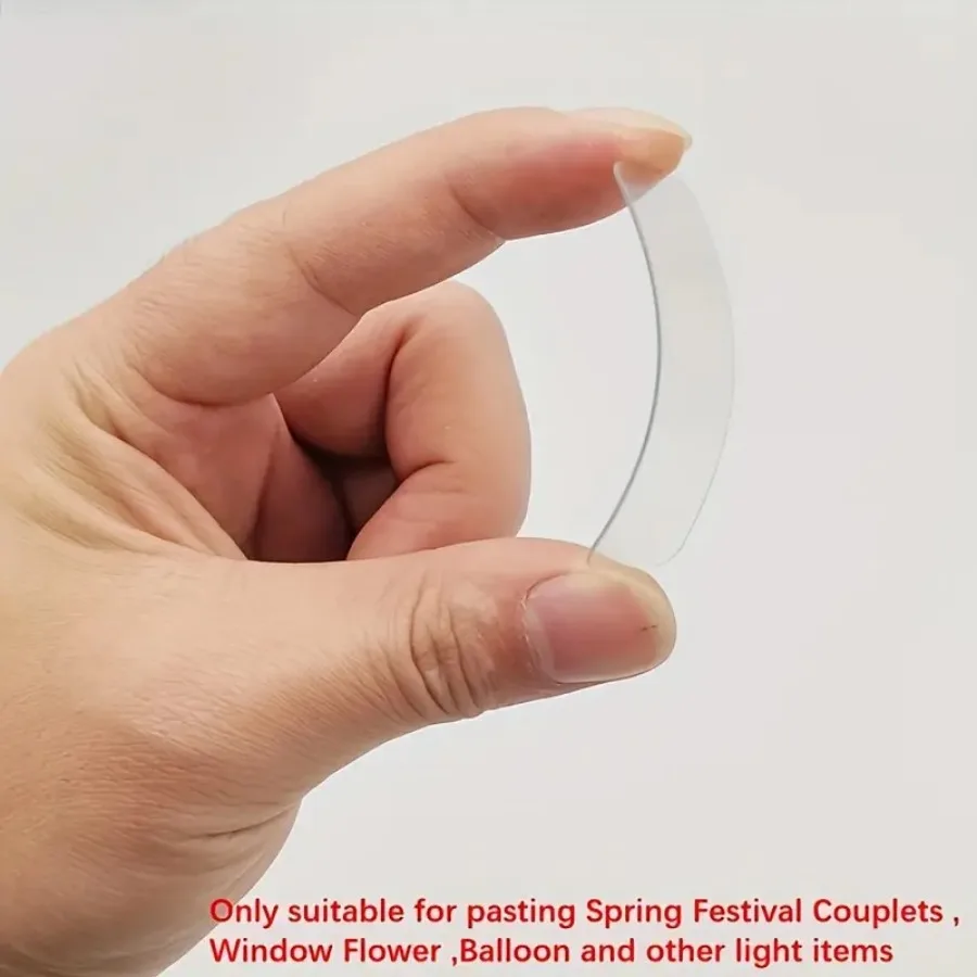2 Boxes/120 Pieces of Transparent Double-sided Tape, Reusable Without Residue, Suitable for Walls, Posters, Handicrafts - Image 6
