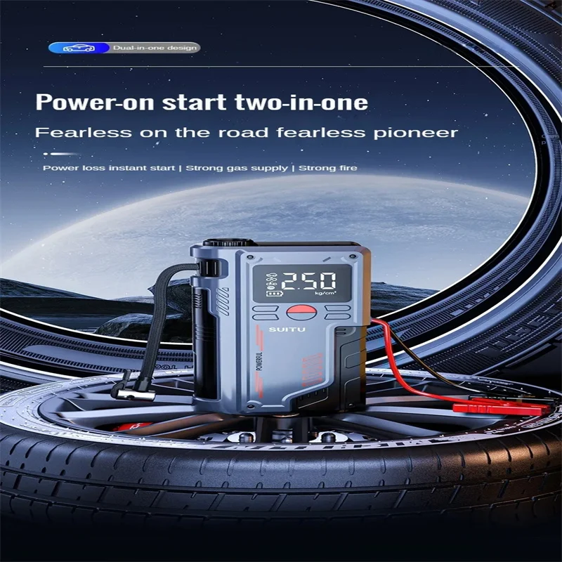 Portable Car Jump Starter & Air Pump 4 In 1 150PSI Air Compressor PowerBank Booster Car Starter Automotive type Inflator