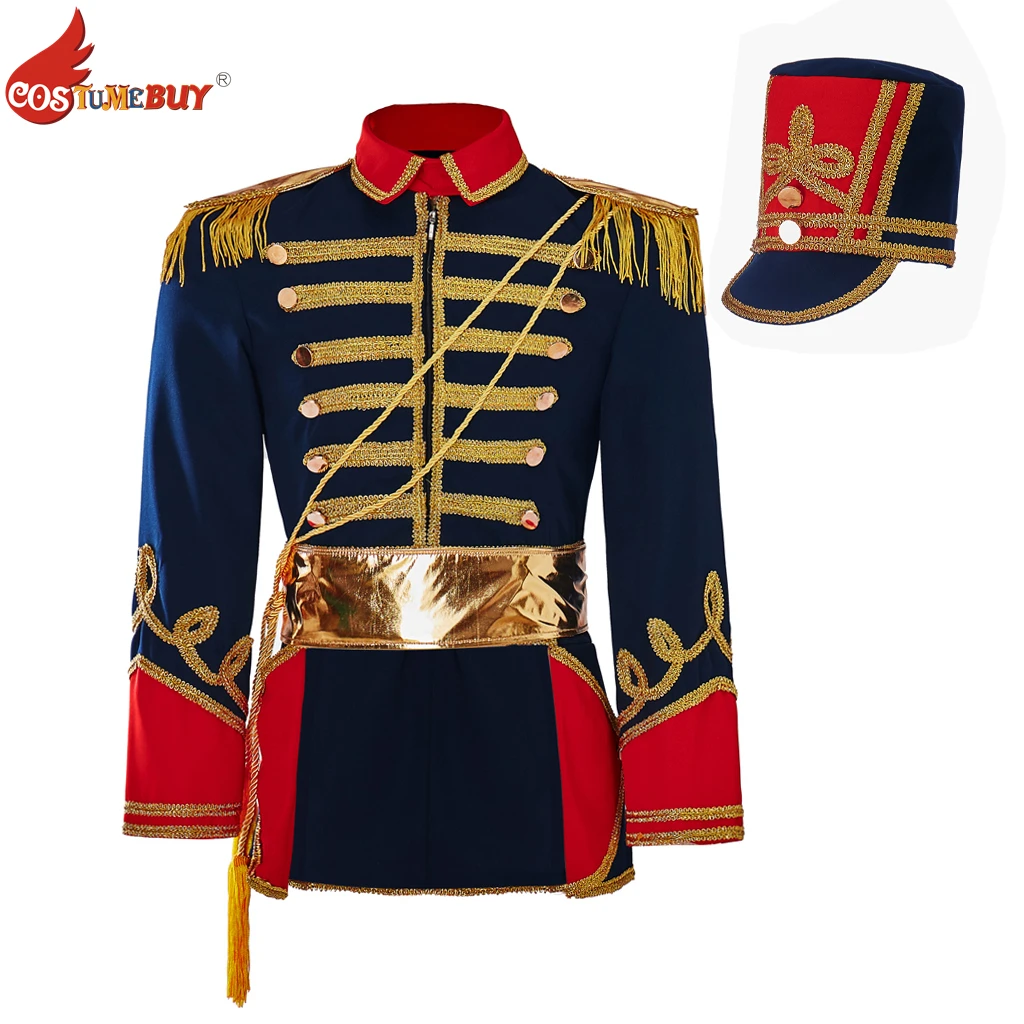 

Movie TV Napoleon Knight Military Officers Costume Historical Military Uniform Coat, Party Stage Men's Outfit with Officer Hat