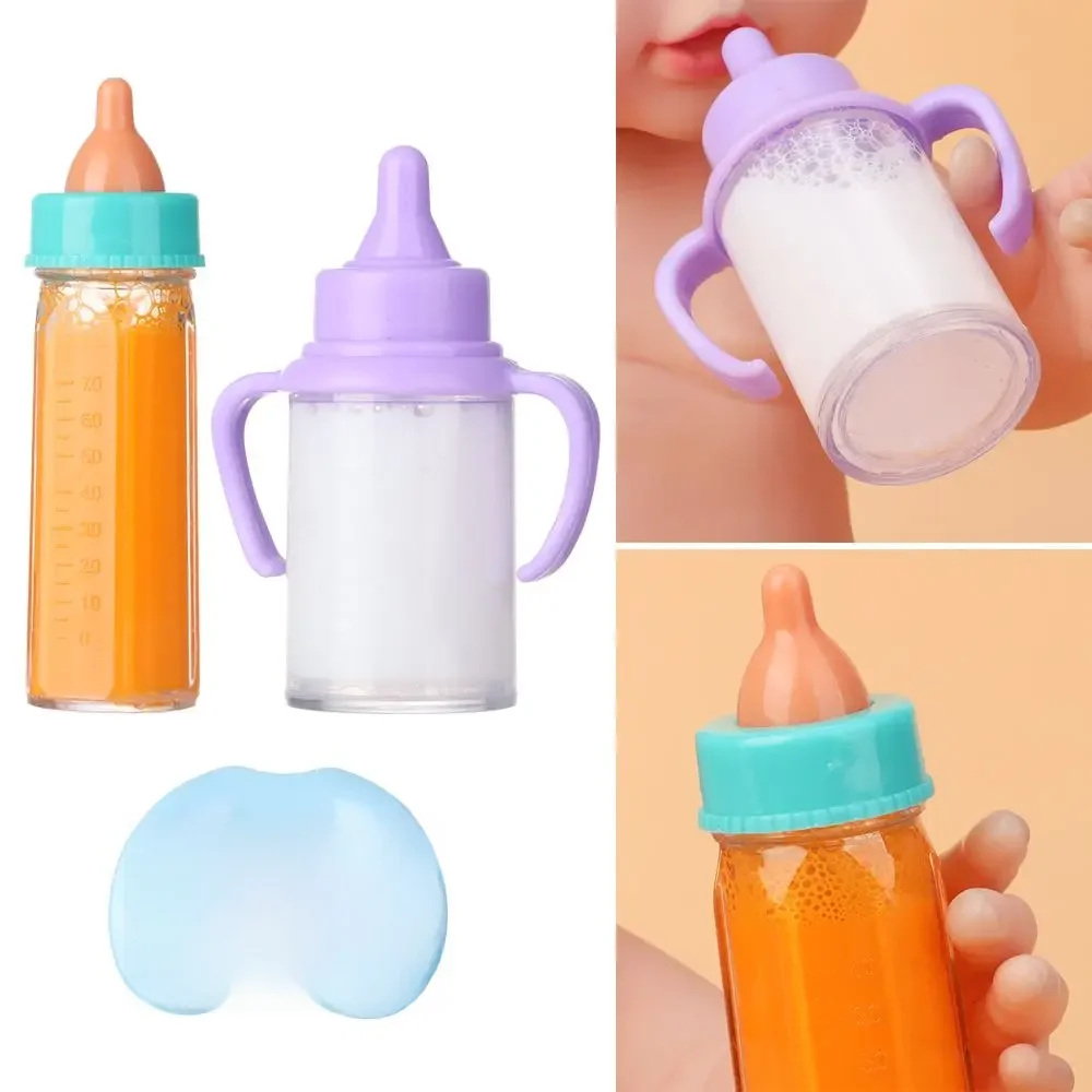 Bouteille en plastique pour poupées nouveau-nés, accessoires jouets, beurre magique, jus de lait, bavoir sucette HI avec maison de courses, 18 po