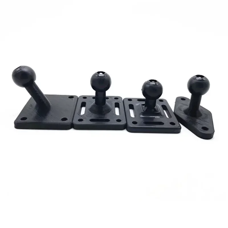 Support à bille de 17mm vers rotule en diamant ou Base de montage carrée pour support GPS de téléphone, support Ram Garmin Zumo/TomTom