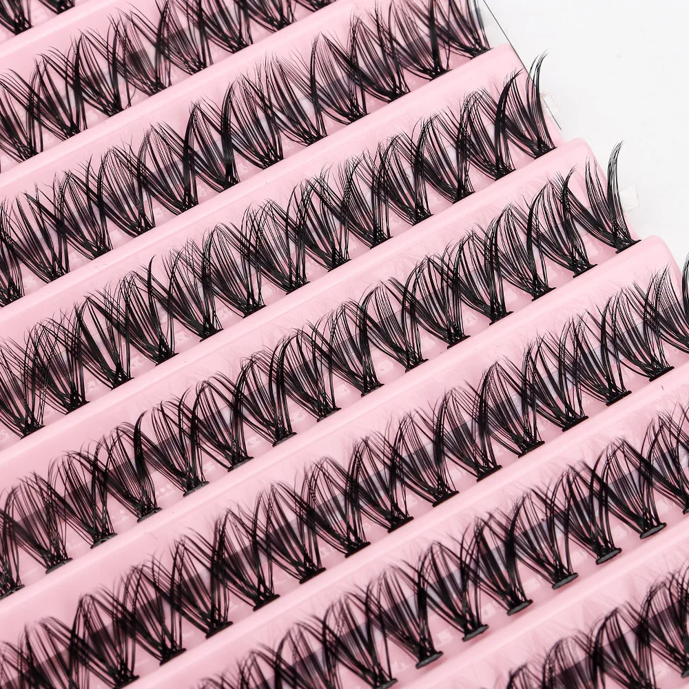 Mj 20/30/40/50d cluster cílios individuais c onda 8-16mm cílios postiços 10 linhas diy lash macio falso cilios extensão de cílios fazer