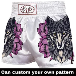 Custom Unisex Mask Samurai MMA Muay Thai Shorts for Men Women Gym Boxing Kickboxing