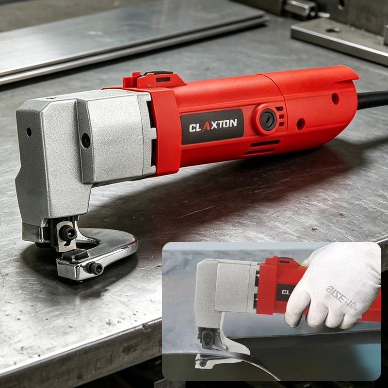 Electric Sheet Metal Shear Snip 2.5mm 580W Electric Metal Scissors For Cutting Iron Soft Steel Plates Metal Board Cutting Tools