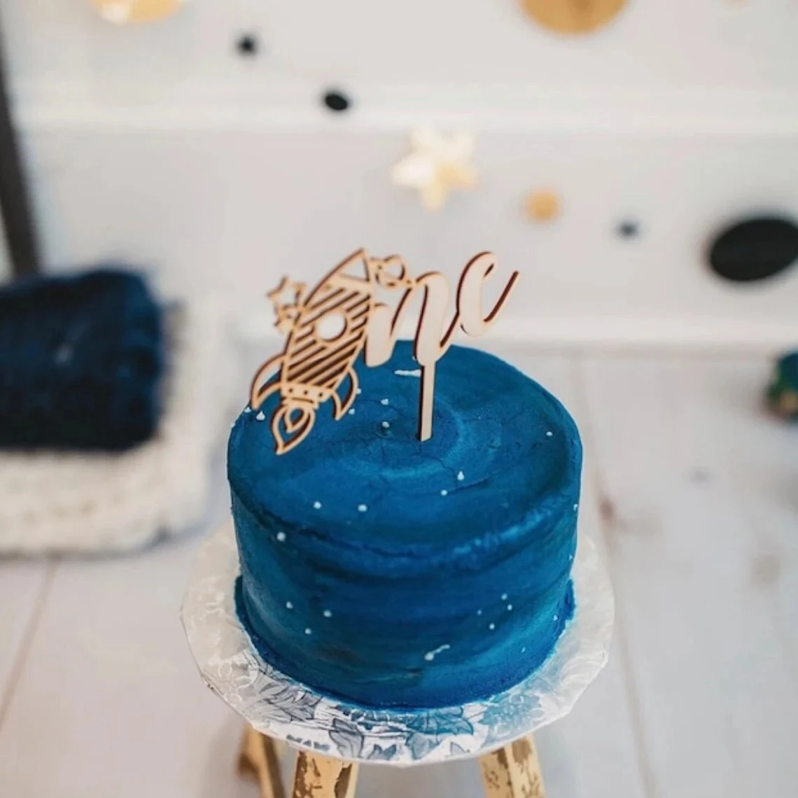 

1st Birthday Cake Topper, Space Birthday Party, One Cake Topper, First Birthday, First Trip Around The Sun, 1 Cake Topper