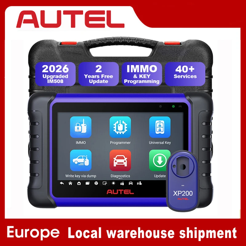 Programmeur de clés Autel MaxiIM IM508S, outils de programmation de clés automobiles, scanner de diagnostic IMMO tout-en-un, 2 ans de mise à jour gratuite, plus de 40 services