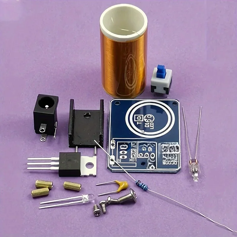 Zestaw mini cewki Tesli, BD243, projekt elektroniczny DIY, praktyka lutowania ręcznego, nie wymaga baterii, bez lasera dla hobbystów — zdjęcie 2
