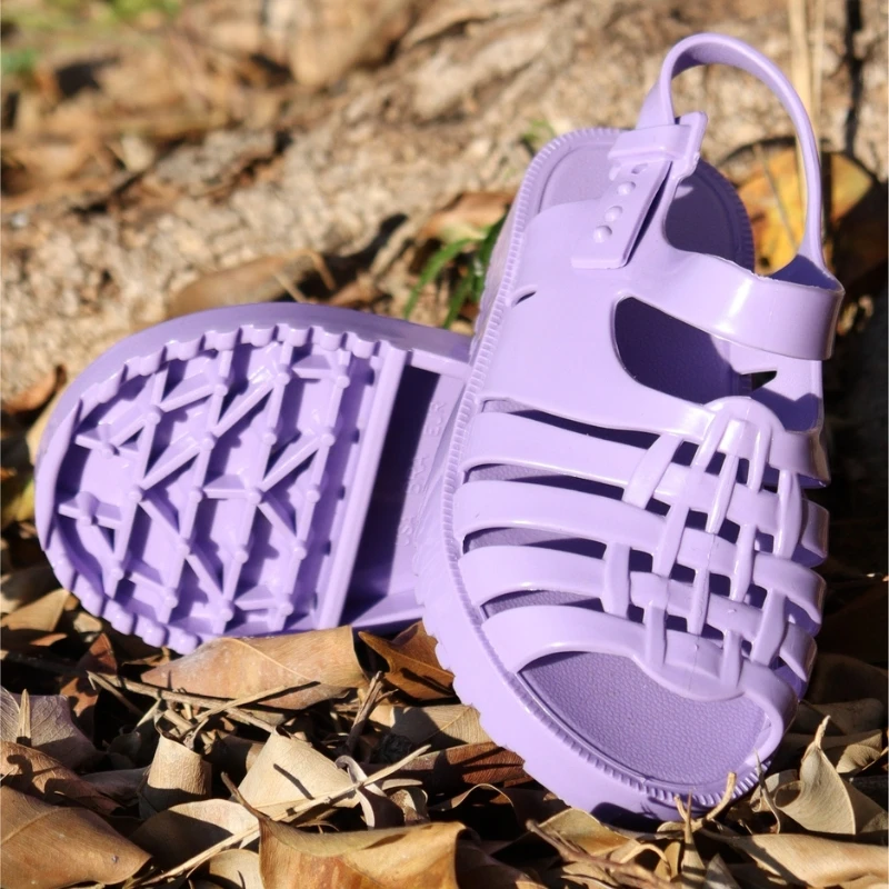 Children's Sandals Spider Girl Lilac Comfortable Fisherman Injected Soft Delicate Flexible School