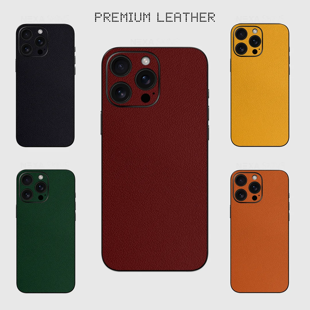 

Кожаные чехлы для iPhone 16/15/14/13/12/11 - Коллекция NE021 от Nexa Skin Wraps - Элитные аксессуары