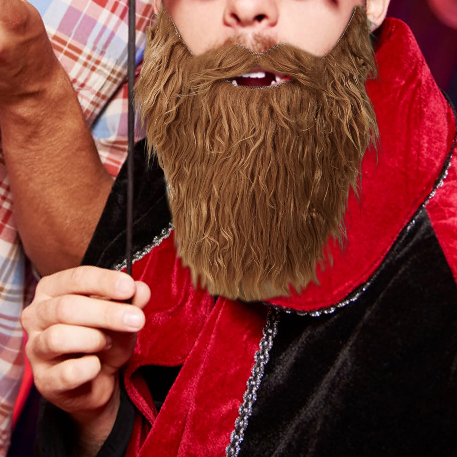 

Костюм с искусственной бородой на Хэллоуин, накладные усы, вечерние костюмы для подростков, косплей Acc, Санта-Викинг, дровокол, волшебник, борода на Хэллоуин, Рождество