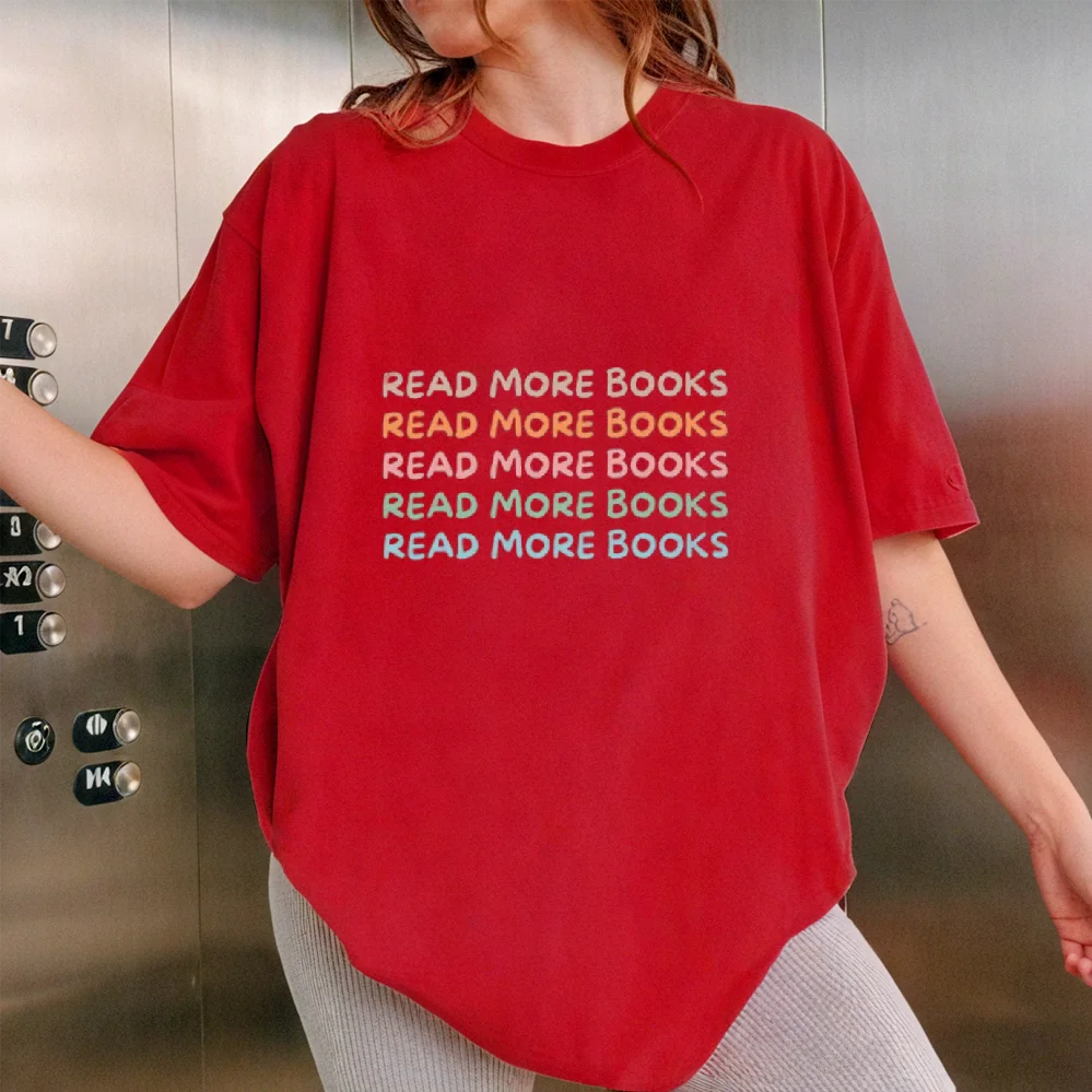 

Женская одежда с принтом Read More Books, мягкие хлопковые футболки с короткими рукавами и круглым вырезом, футболка Y2k, дизайн Harajuku, уличная одежда