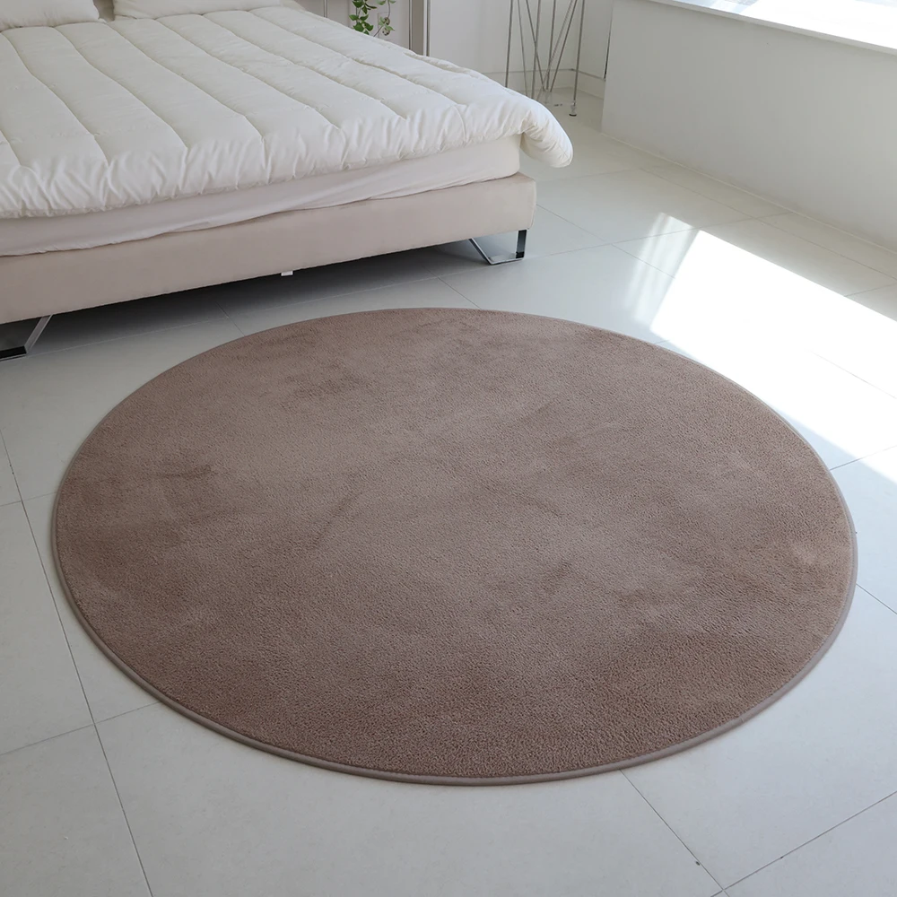 Dirt-free water washable four-season circular lug large and small size, selectable carpet for kids room room versatile practical pretty color design