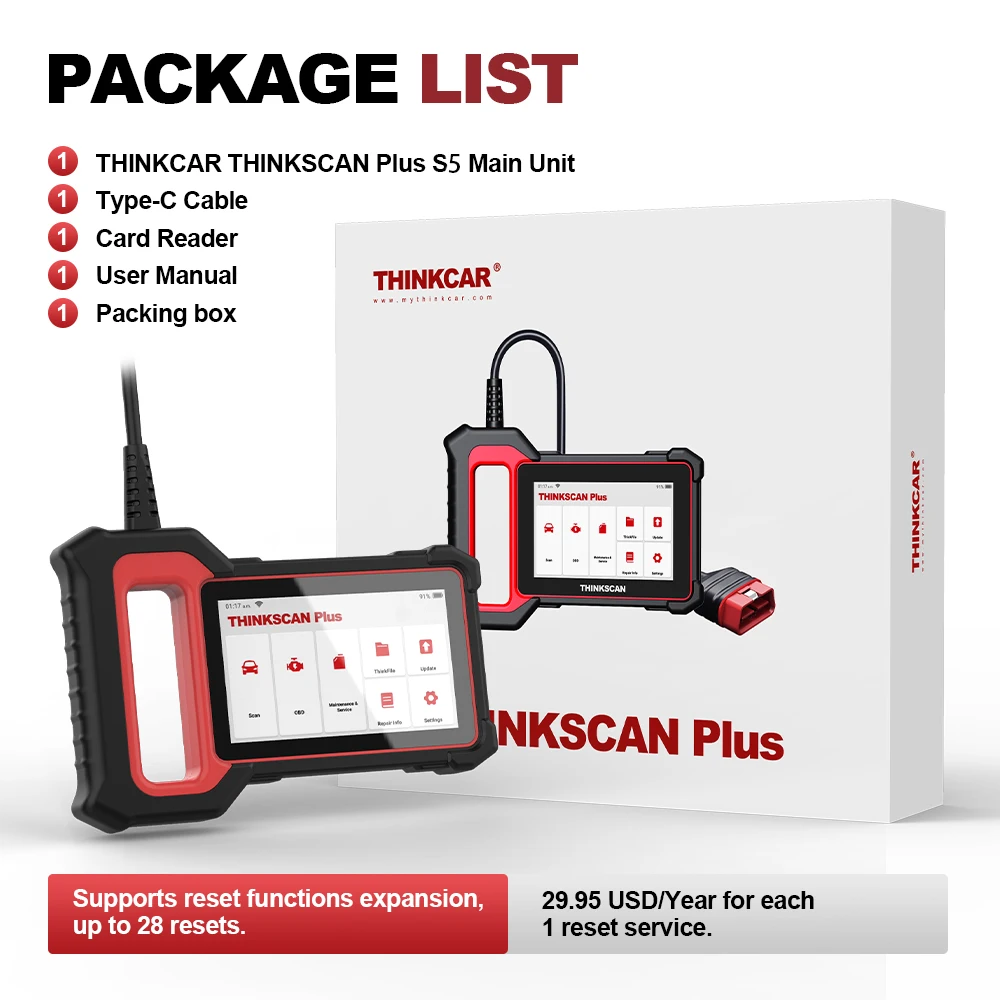THINKCAR Thinkscan Plus S5 /S4/S6 /S7 OBD2-Diagnosetool Motor prüfen ABS SRS TCM-System Diagnose obd 2 Auto Code Reader Scanner lebenslanges kostenloses Update – Detail 10