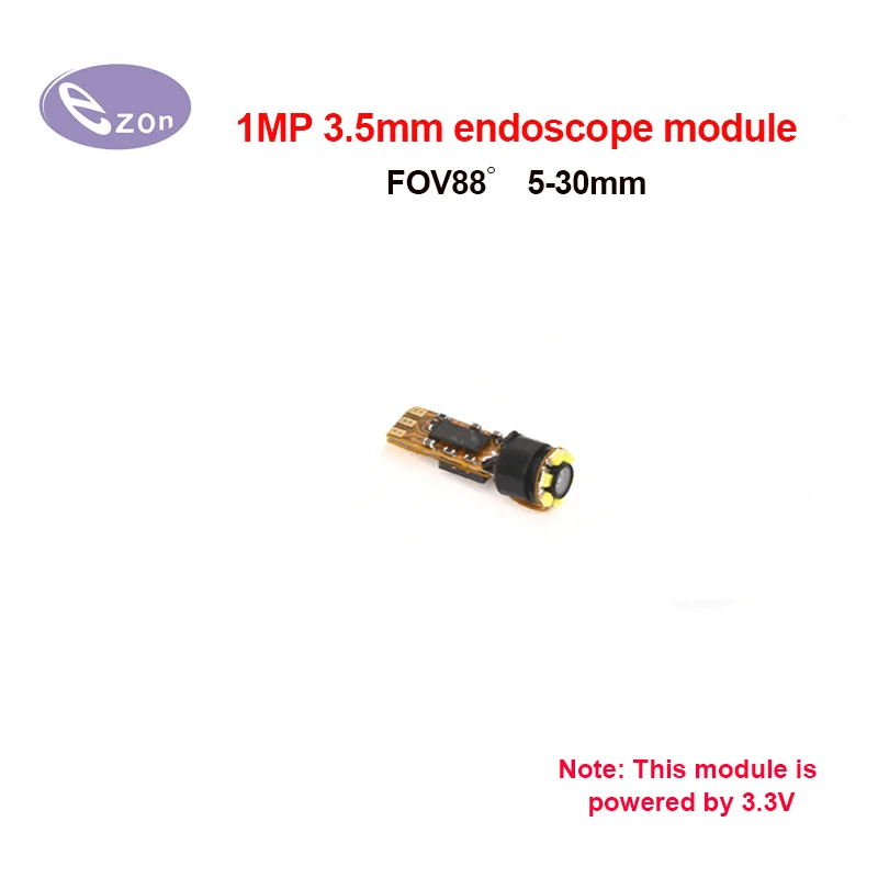 1MP 3.5mm Ultra Short Endoscope Module HD Lens FOV88° Industrial Pipeline Auto Repair Adjustable Focus EZ-EN33S-RT