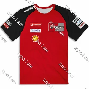24 Moto GP Team 3D T -Shirt Printed Motorcycle T -Shirt Herrenkleidung Rua Radfahren Ducati Radsportkleidung 9 Hauptverkaufs Ducati -Kleidung - №1