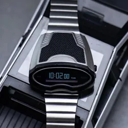 Benlydesign S2000 Retro 1970s Digital Watch for Men – Unique Metal LED Punk Fashion Watch Gift for Him