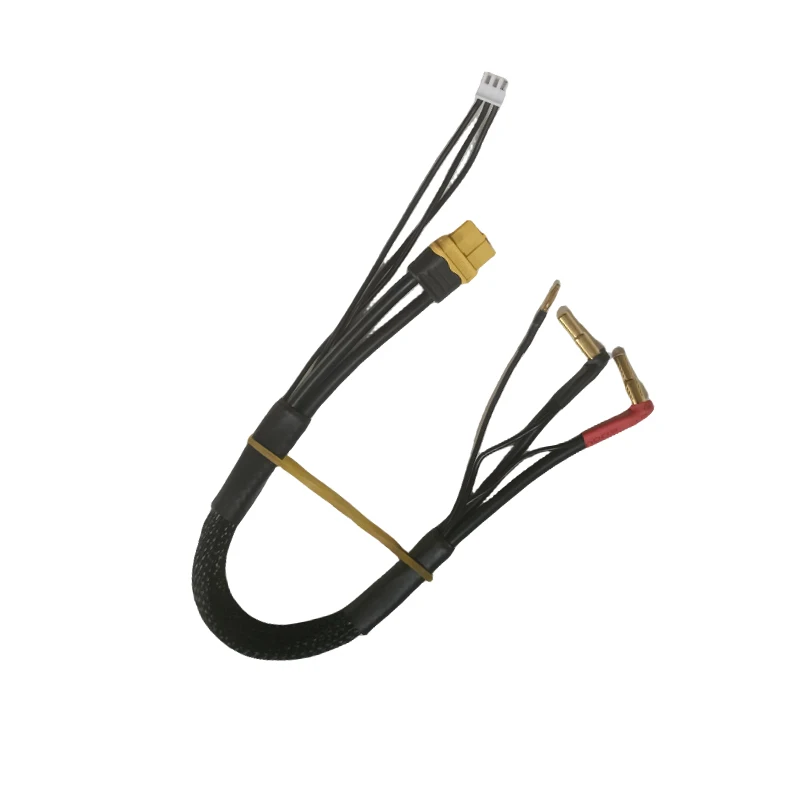 Hochstrom 2S RC Auto Hardcase LiPo Akku XT60 Gold-Stecker Bullet-Verbinder 4-stufige 5mm Pins 2mm 12AWG 300mm JST-XH3P 22AWG 360m