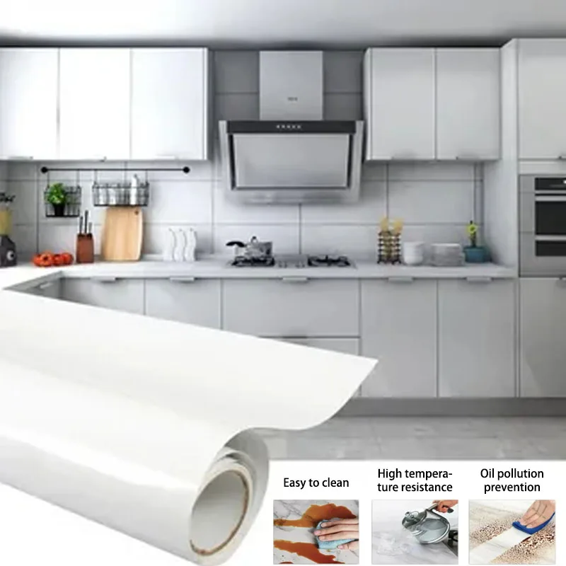 Kitchen Stickers High Temperature Resistance Room Decoration Oil Proof Self-adhesive Wallpaper 40cm Waterproof PVC Home Posters