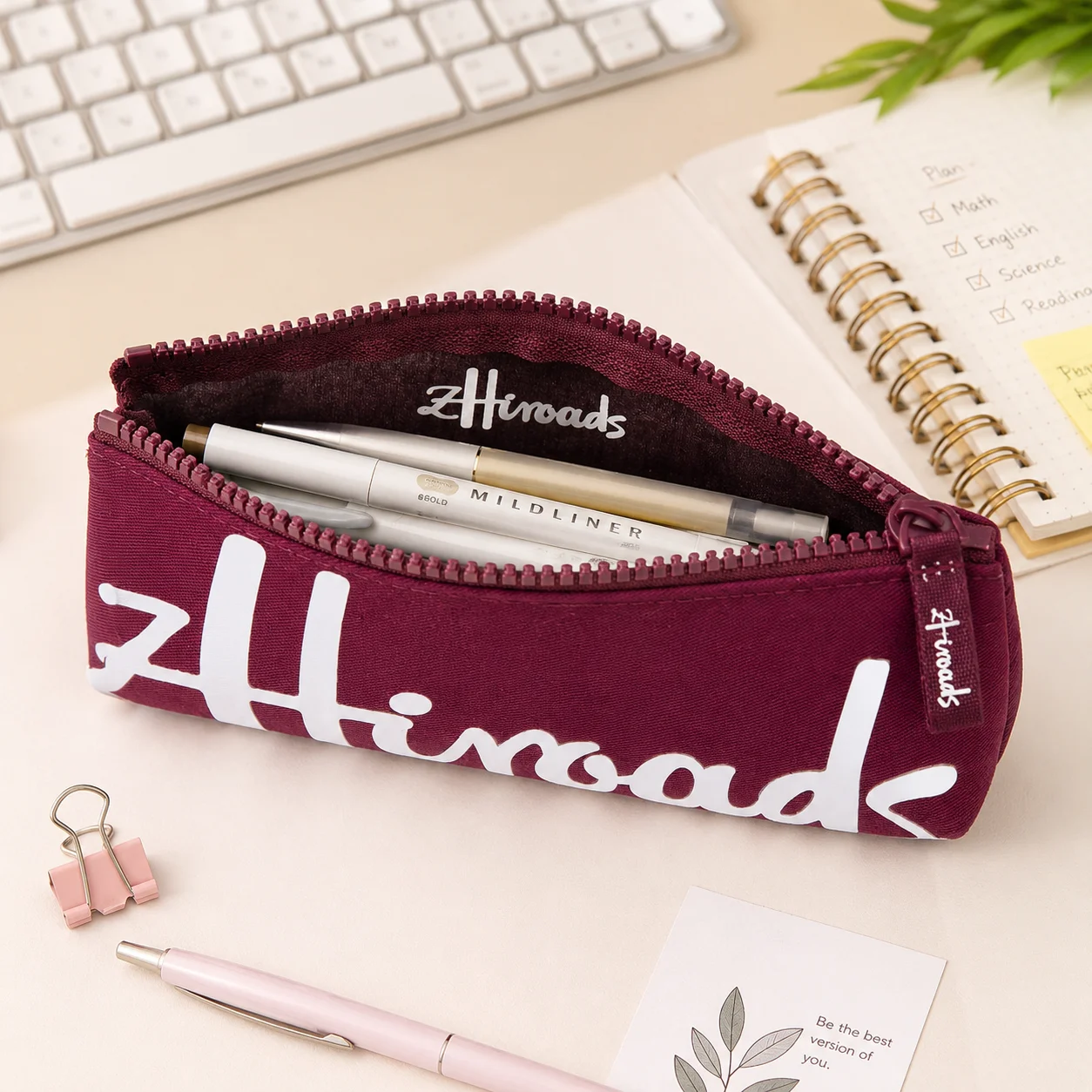 Travel Storage Organizer - Small Makeup Brush Pencil Zipper Pouch Cosmetics Bag Case Brand - for Brushes And Pencils