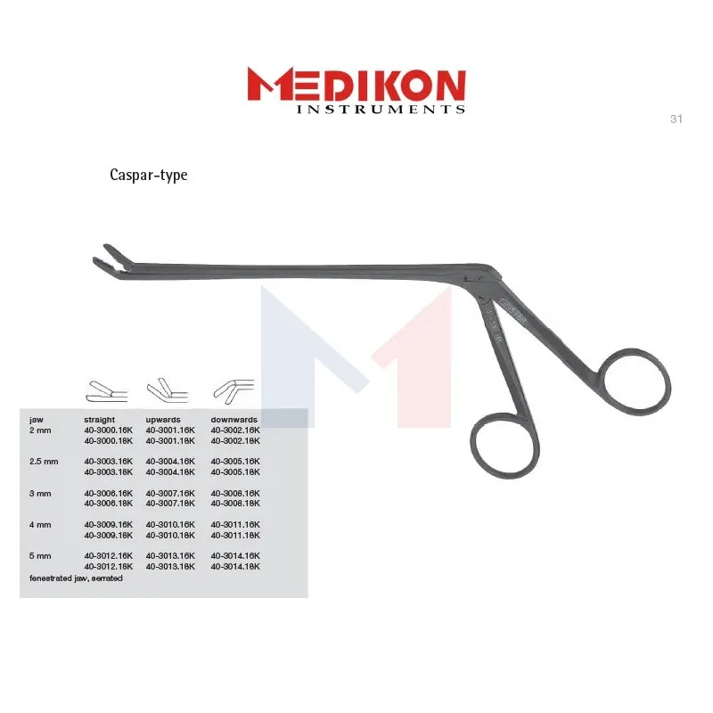 

German Spinal Disc Casper Type Ceramic Black Coat Kerrison Surgery Lumber Neurosurgical Neurosurgery Orthopedic Tools Scissors