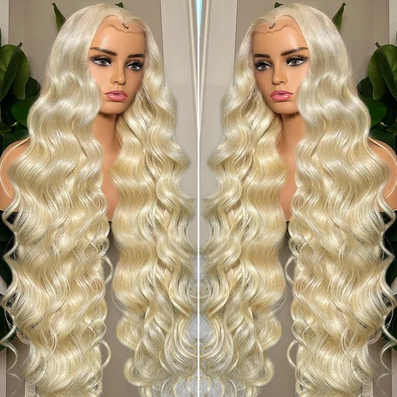 613 Honey Blonde Color Body Wave 13x4 Lace Front Wigs 30 40 Inch Brazilian 13x6 Lace Frontal Human Hair Cosplay Wig For Women