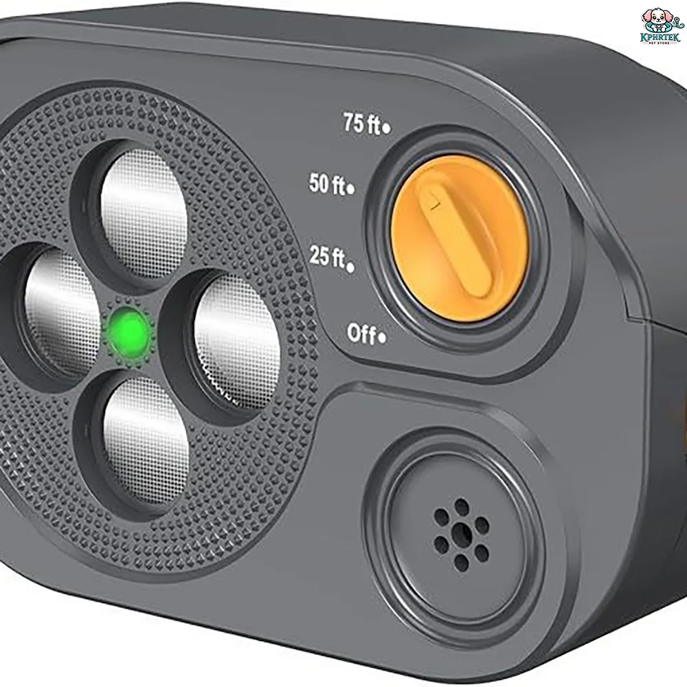M-257 Automatic Ultrasonic Bark Control Device Dual High Power Transmitters 20 Meter Coverage Adjustable Sensitivity 25ft 50ft 7