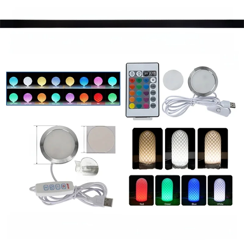 Für Bambu Lab LED-Lampen-Kit, verstellbares Licht-Kit, LED-Lichtteile, Hardware, DIY-Modell, Weiß-/Kalt-/Warmlicht, ohne Lampengehäuse 001