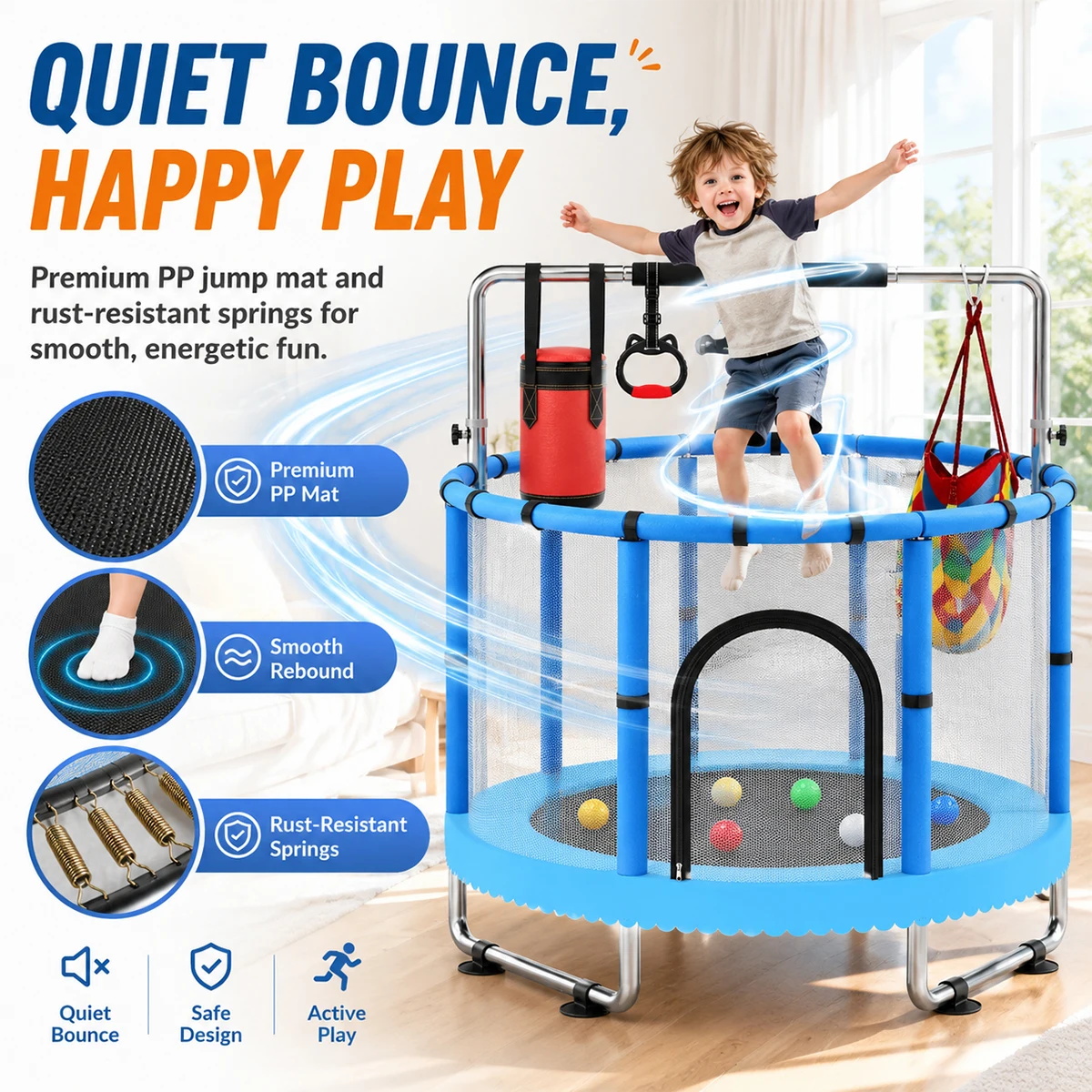 Trampoline d'intérieur pour en - Home Gym For Toddlers avis et prix