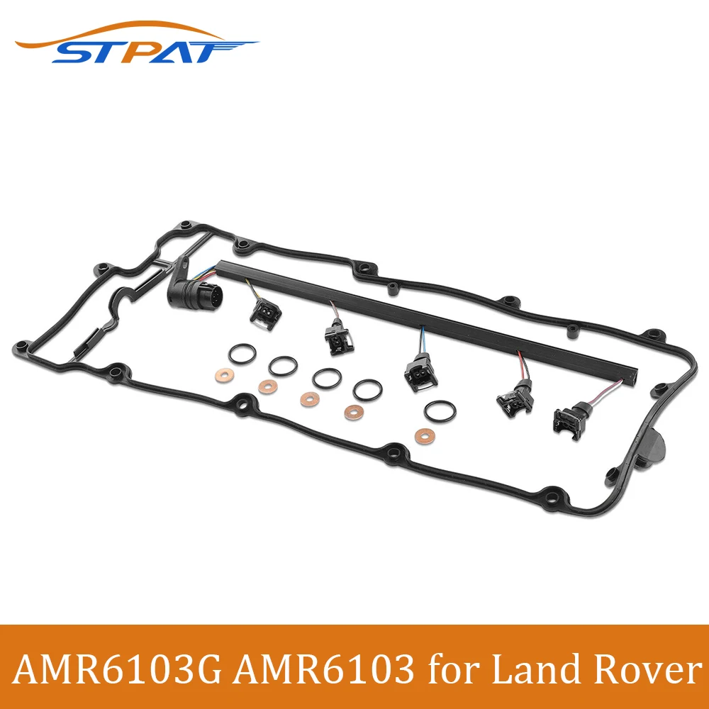 STPAT Fuel Rocker Cover Gasket & Injector Harness Wiring AMR6103G AMR6103 for Land Rover Discovery II 2 Defender TD5 LVP000020