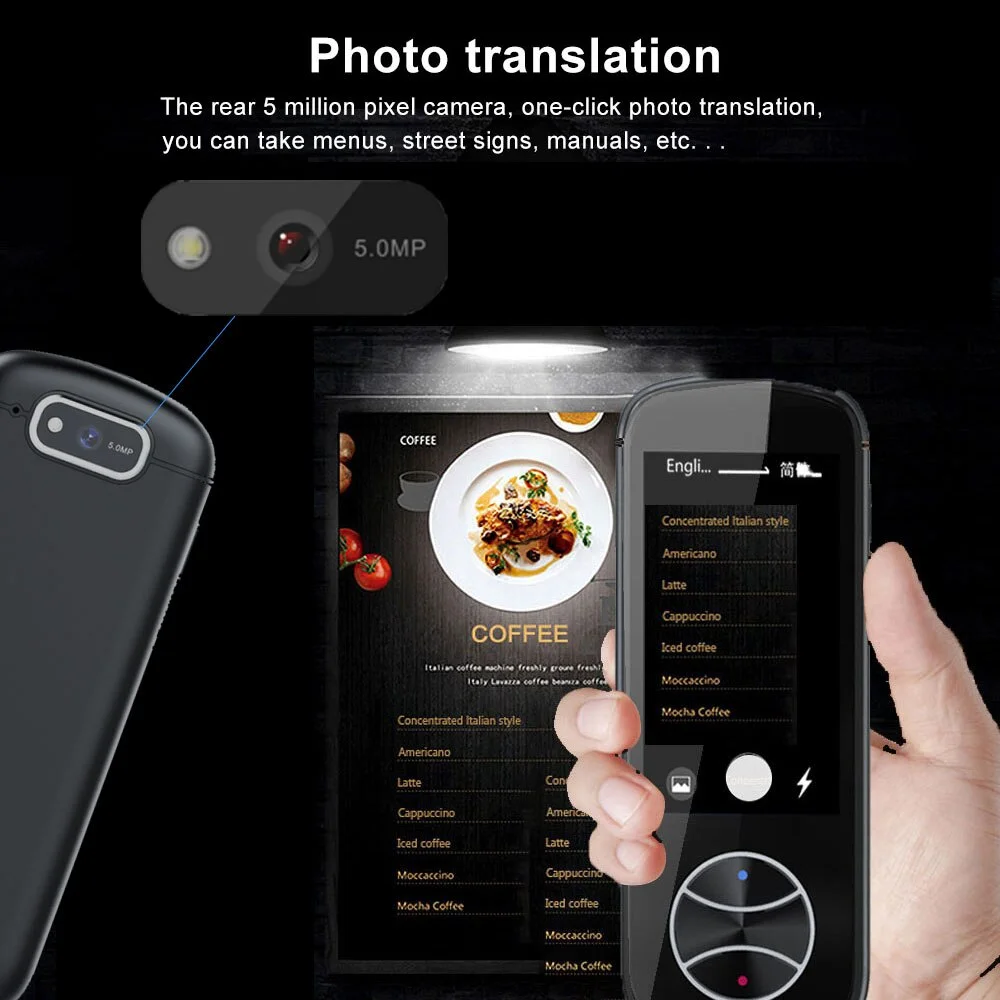 Smart Voice Translator Pens 127 lingue in tempo reale Online traduzione Offline istantanea conversione AI traduttore V10 per i viaggi